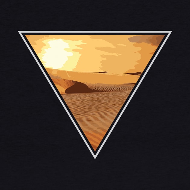 Triangle Desert Lover Backpacker Adventure Outdoor Nature Trip Camper Design Gift Idea by c1337s